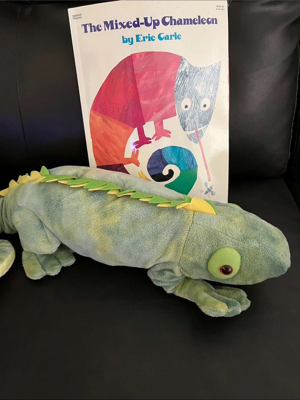 Plush Chameleon Stuffed Animal with popular book!